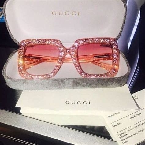 gucci pink oval sunglasses|pink Gucci sunglasses with rhinestones.